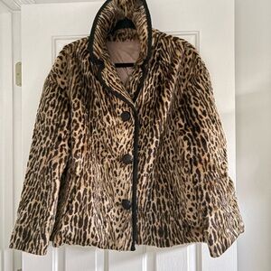 Vintage Faux Leopardskin Jacket